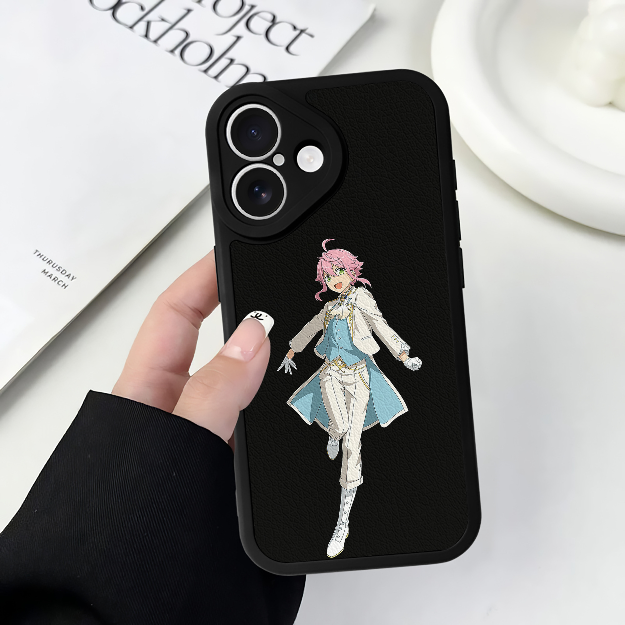 （画像用） あんさんぶるスターズ! Ensemble Stars 【iPhone 16シリーズ対応】シリコンスマホケース（レザー調） 材質：シリコン